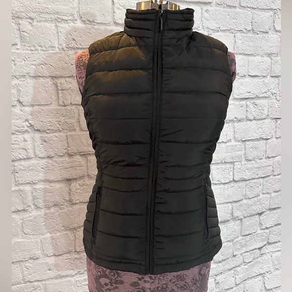 WEATHERPROOF quilted puffer vest w/plush lining sz S - Picture 2 of 5